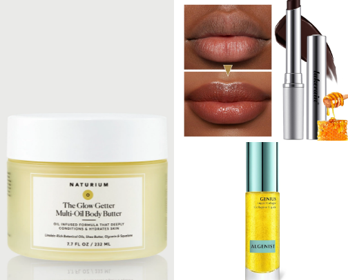 beauty products cover photo collage