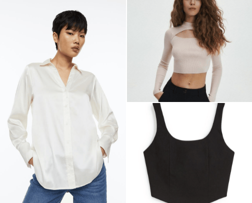 Blouse and shirts cover photo collage