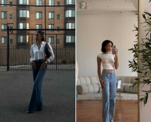 jeans/pants for under $50: tall girl edition cover photo collage