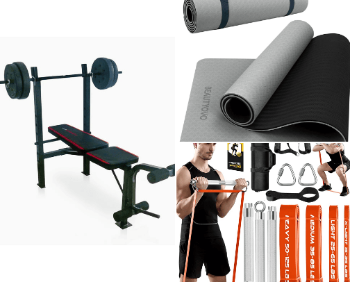 Home Fitness Finds cover photo collage