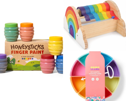 toddler art supplies and craft essentials cover photo collage
