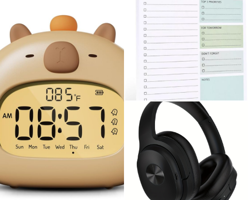 Study time essentials 📚 cover photo collage