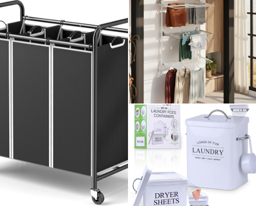 The Organizing Products That Saved My Sanity as a Busy Mom cover photo collage