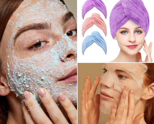 Lazy girl skin care routine cover photo collage
