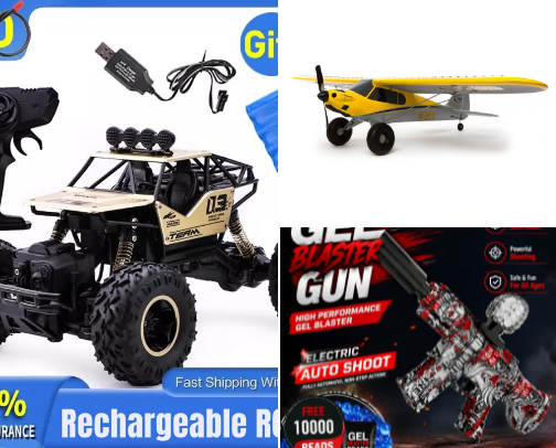 Toy and Collection cover photo collage