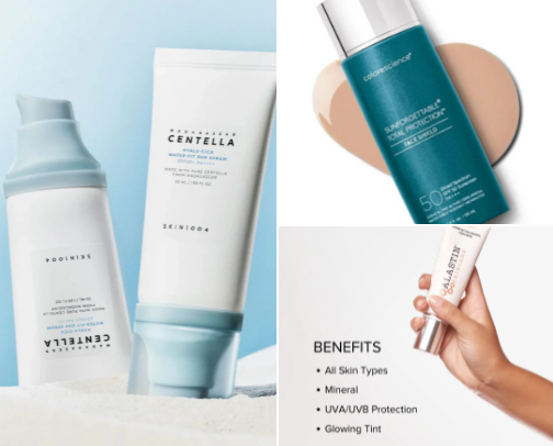Best Sunscreen for oily/combination skin 🌞 cover photo collage