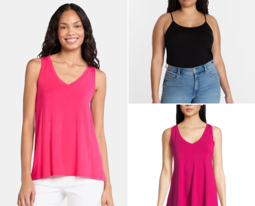 Top 10 Women's High Low Tank Tops cover photo collage