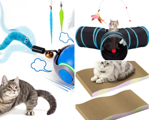 🐱💕 Cat Mom Must-Haves | Cute Amazon Finds for Cats & Cat Lovers cover photo collage