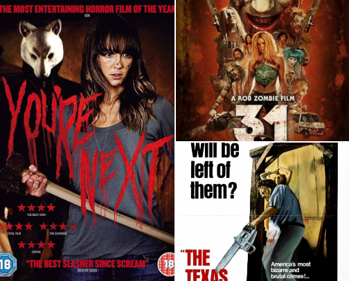 Favorite horror DVDs cover photo collage