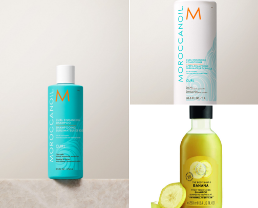 Products that make my 2B-3A hair look unreal cover photo collage