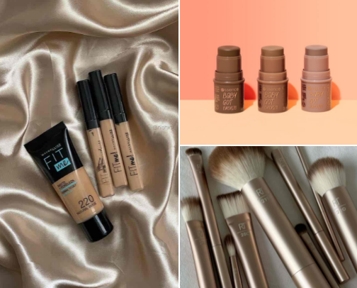 School makeup cover photo collage