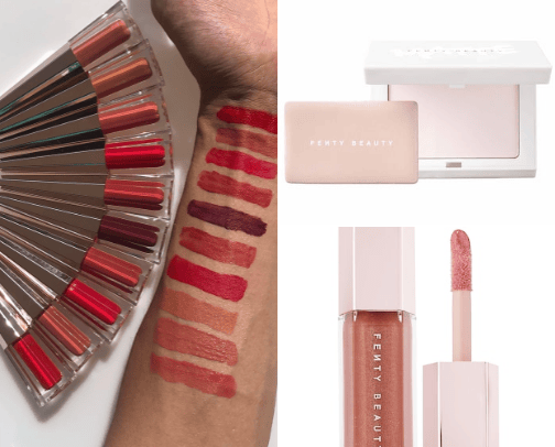 I highly recommend trying out Fenty Beauty by Rihanna if you're looking for high-quality, versatile makeup that caters to a wide range of skin tones. From their award-winning foundation to their stunning eyeshadow palettes, Fenty Beauty has become a go-to brand for many makeup lovers around the world. cover photo collage