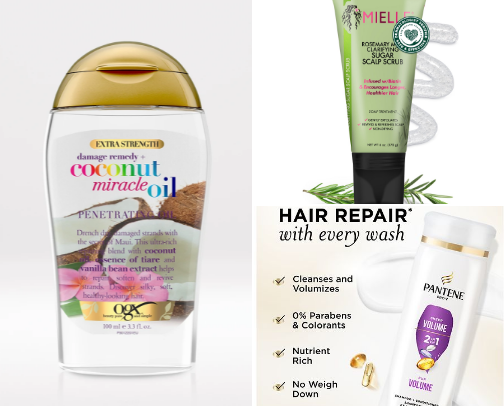 Hair Products for Volume & Repairing (at Walgreens) cover photo collage
