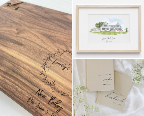 NEWLYWED GIFT IDEAS cover photo collage
