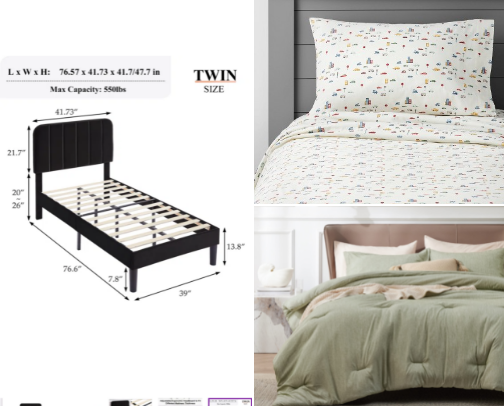Simple toddler bedroom inspo cover photo collage