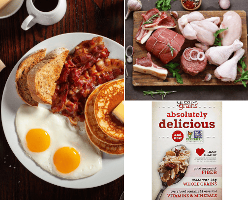 Food essentials. cover photo collage
