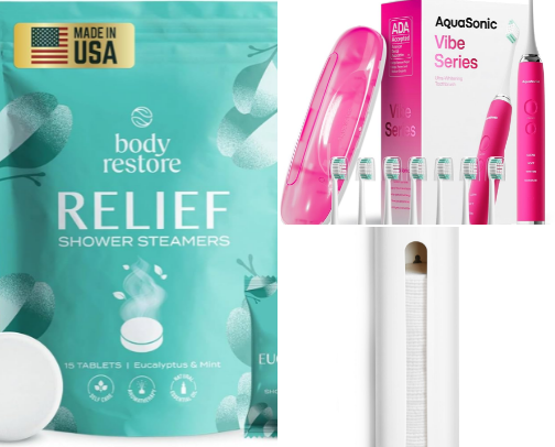 Bathroom Essentials - these simply make your life better and routines easier. cover photo collage