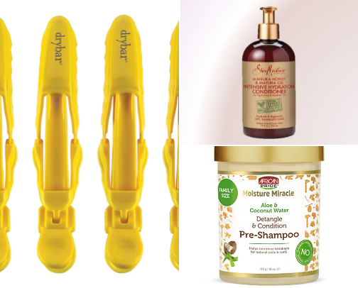 products that make my natural hair wash days much easier! cover photo collage