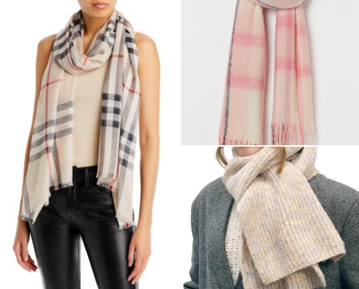 Cute winter scarfs cover photo collage