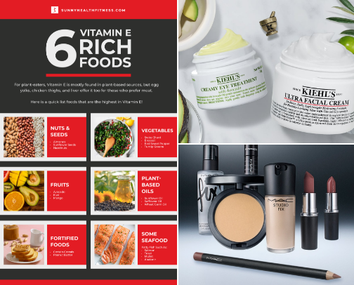 Skincare essentials cover photo collage