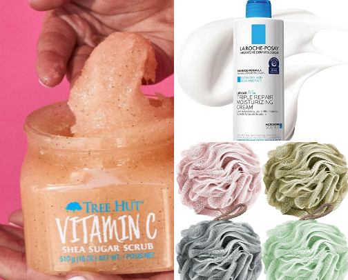 Body care products🛁 cover photo collage