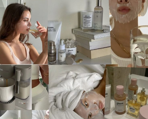 My glass skin recommendations✨ cover photo collage