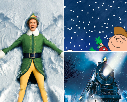 Christmas movie recommendations cover photo collage