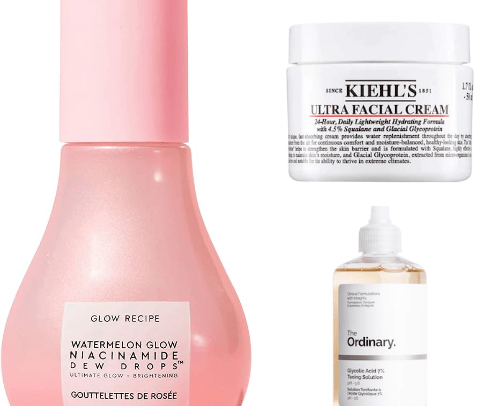 skincare cover photo collage