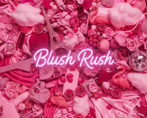 Blush Rush cover photo collage