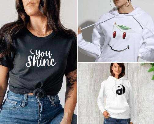 Rad T-Shirts & Hoodies For Her cover photo collage