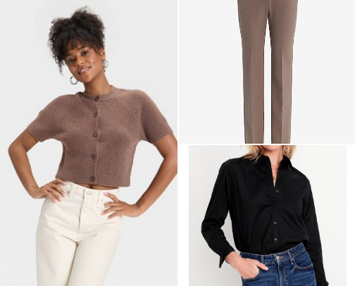 Corporate Girly Outfit Staples cover photo collage