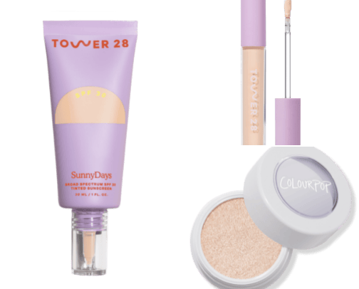 Makeup brand cover photo collage