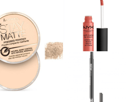 Drugstore makeup cover photo collage