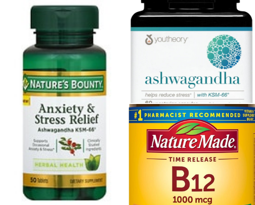 Supplements and vitamins cover photo collage