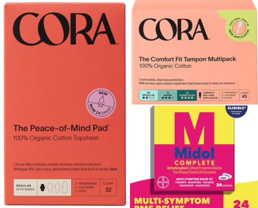 Menstrual Must Haves cover photo collage