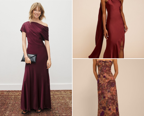 The Best Fall Wedding Guest Dresses cover photo collage