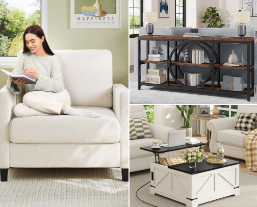 Amazon Furniture Finds cover photo collage