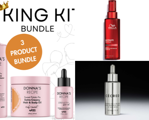 Curly hair must haves! cover photo collage