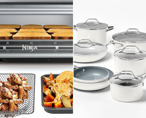 Kitchen gadgets cover photo collage