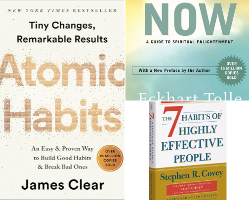 The Books To Read 2025 for a better transformation cover photo collage
