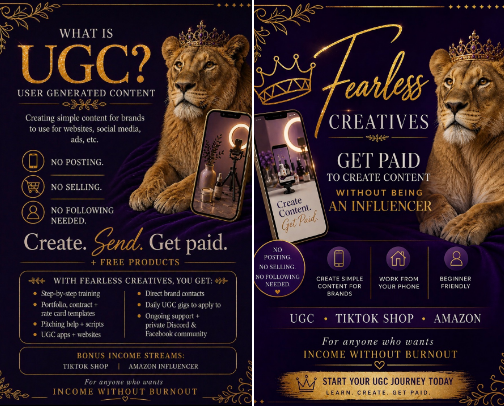 How I Get Free Products + Get Paid to Create Content (No Posting, No Selling, No Following Required) cover photo collage