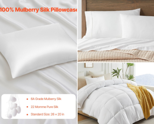Five-Star Hotel Bedding at Home cover photo collage