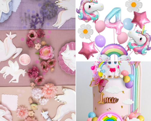 Unicorn Birthday cover photo collage