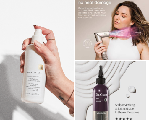 Hair care holy grails💇🏻‍♀️👑 cover photo collage