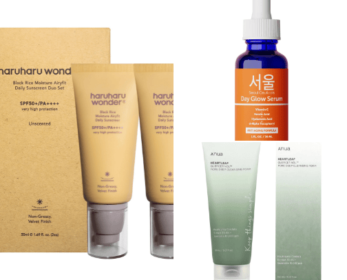 Skincare Routine feat. K-beauty cover photo collage