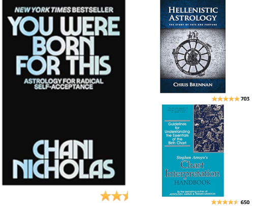 Best Books For Astrology Beginners cover photo collage