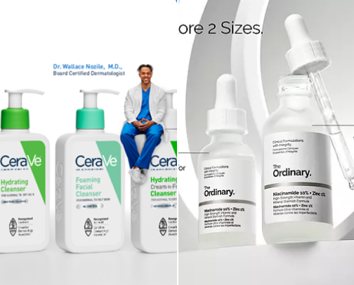 skin care cover photo collage