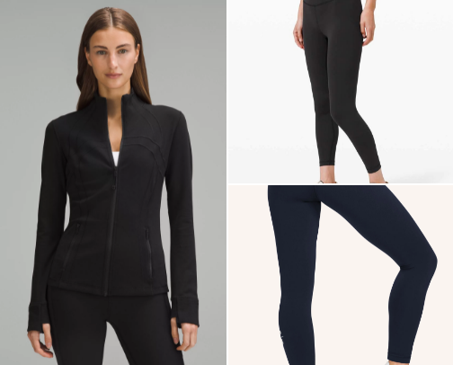 Lululemon clothes cover photo collage