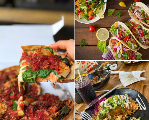 Vegan Restaurants Chicago/Chicago Suburbs cover photo collage