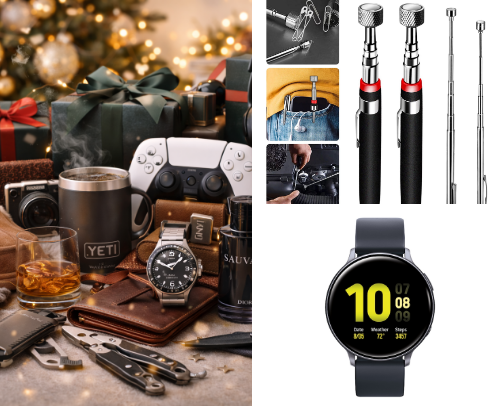 Gift ideas for your boyfriend this Christmas! cover photo collage